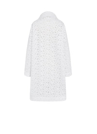 Manteau en dentelle boutonné - Blanc