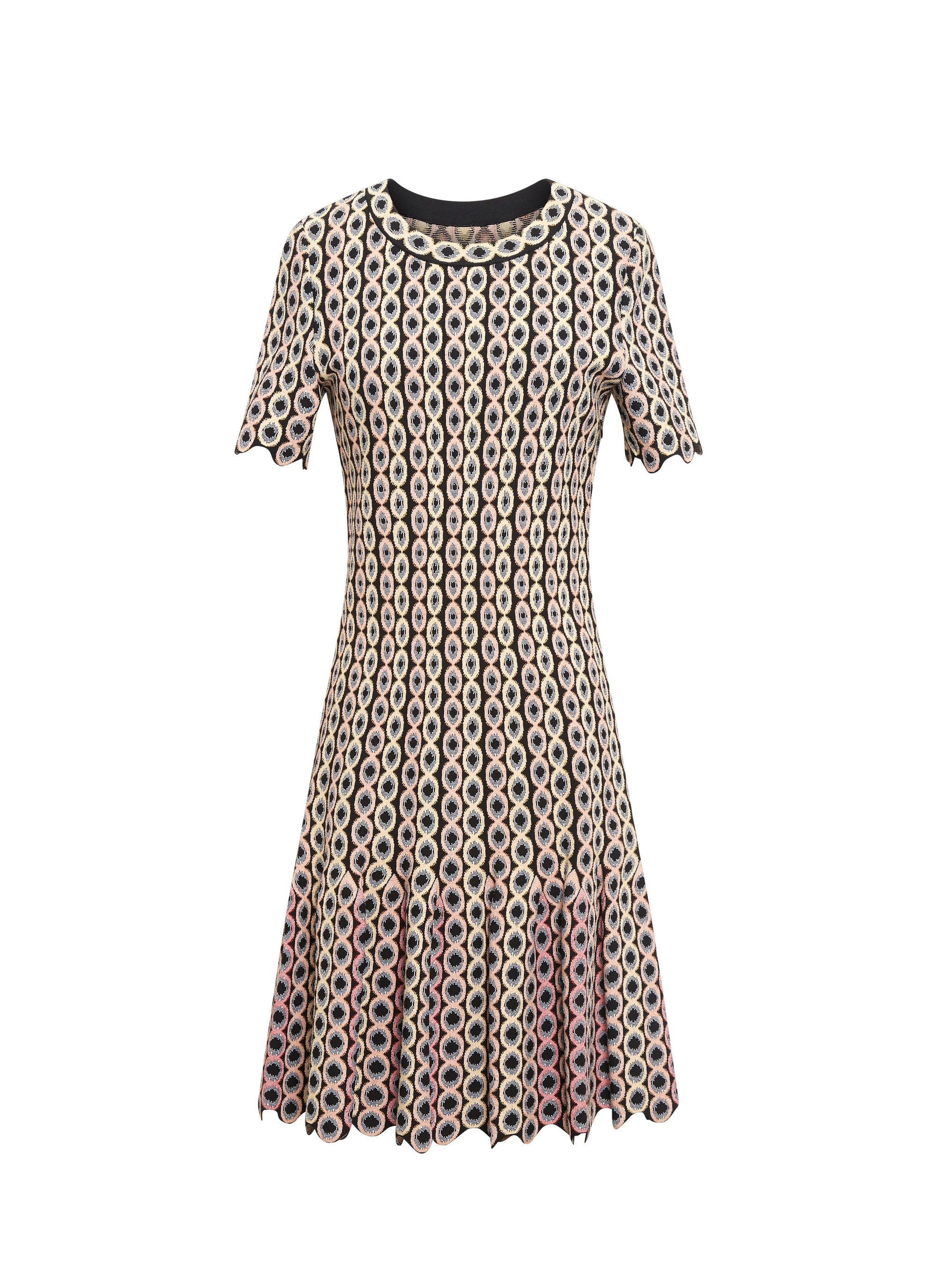 Robe à manches courtes - Multicolor