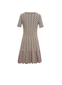 Robe à manches courtes - Multicolor