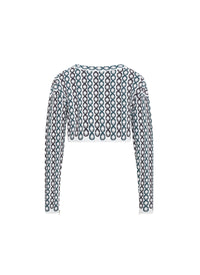Long-sleeved pullover with zip - Multicolor