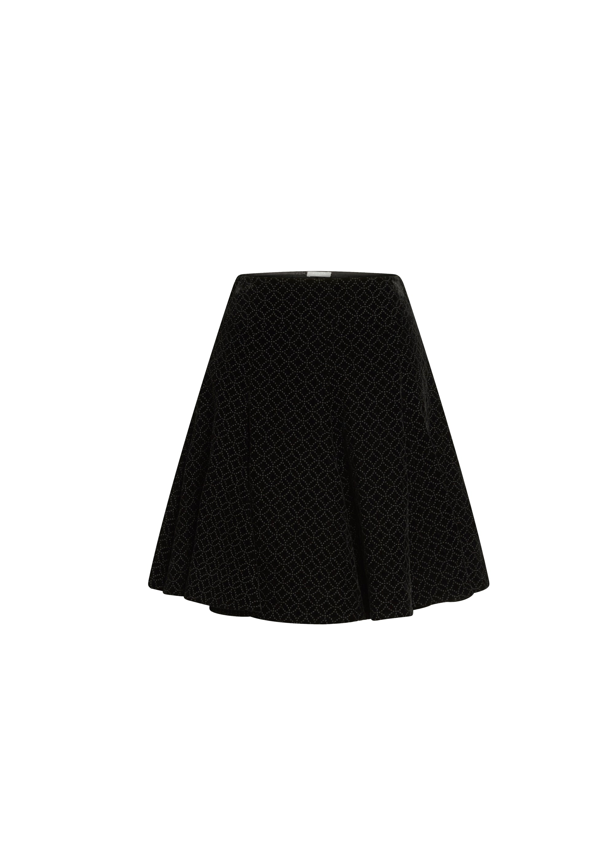 skirt with arabesque pattern - Black