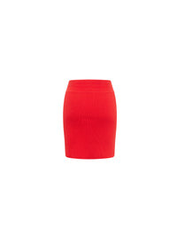 Jupe édition en laine - Rouge