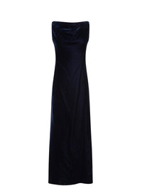 Velvet sleeveless dress - Dark Navy