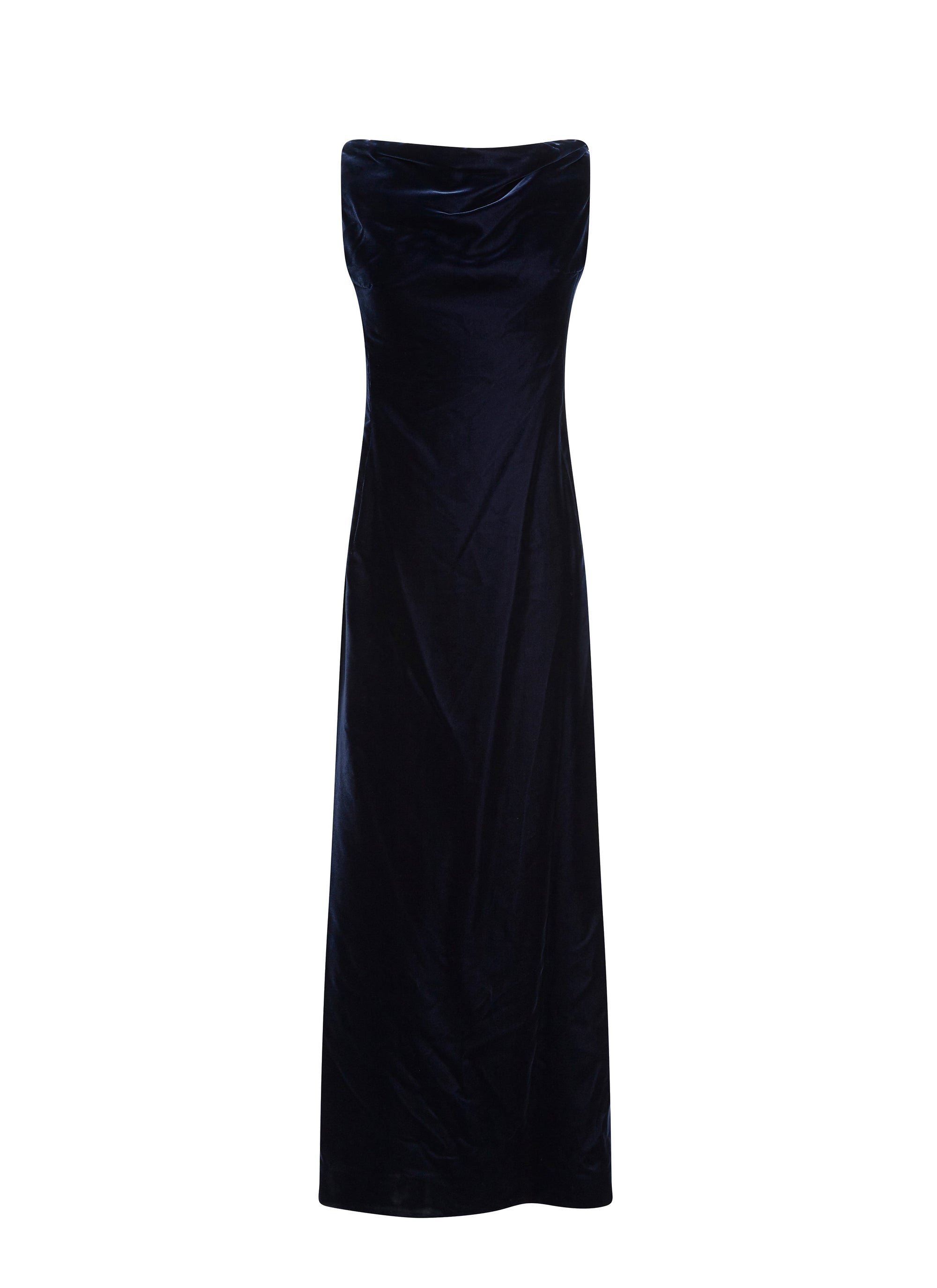 Velvet sleeveless dress - Dark Navy
