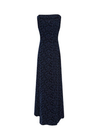 Sleeveless floral embroidered maxi dress - Nuit