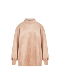 Soft long sleeve wool blend jumper - Flesh Pink