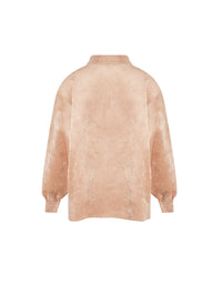 Soft long sleeve wool blend jumper - Flesh Pink