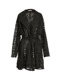 Trench effet baroque - Noir