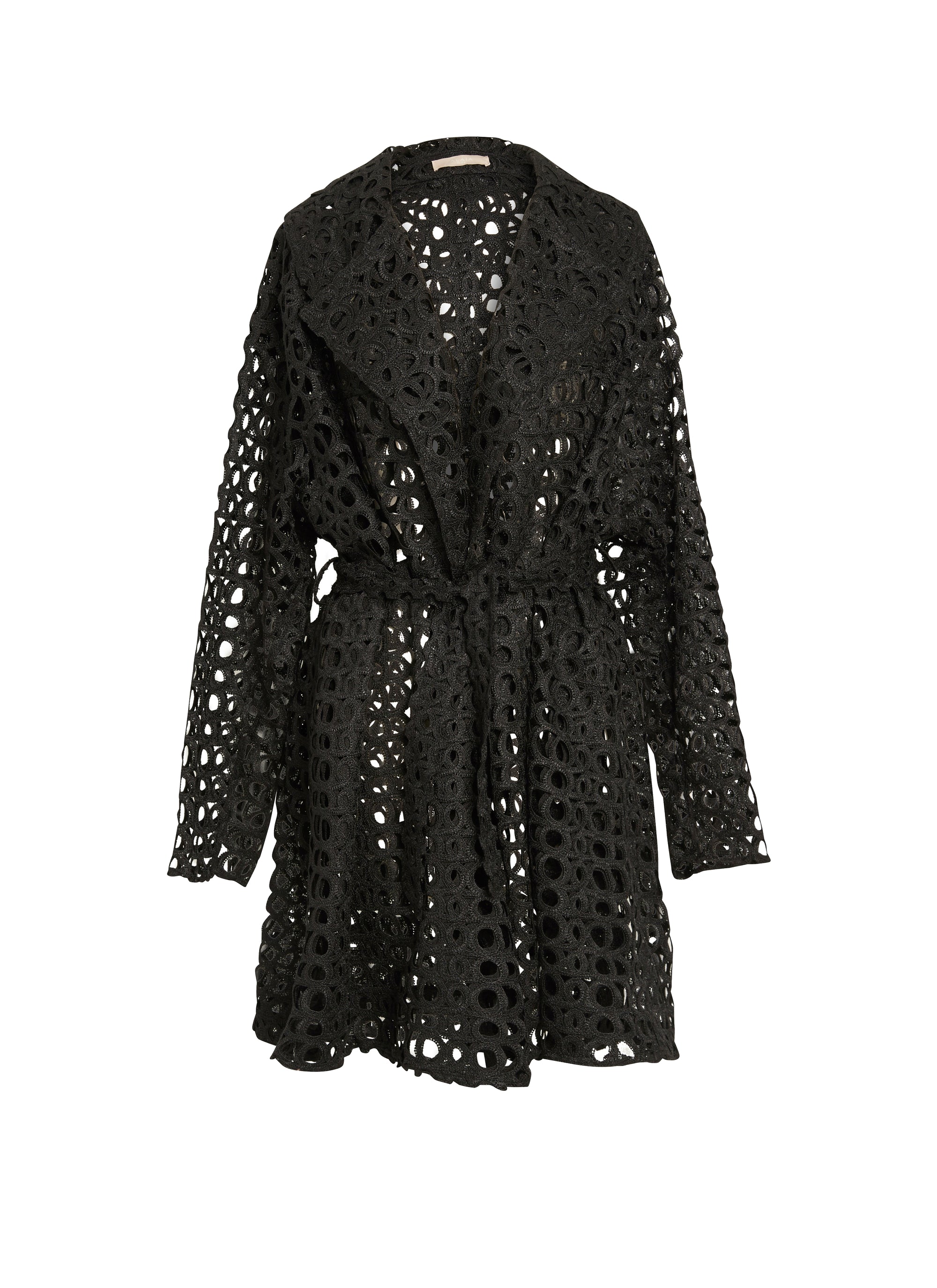 Trench effet baroque - Noir