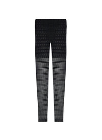 Brocade leggings - Black intense