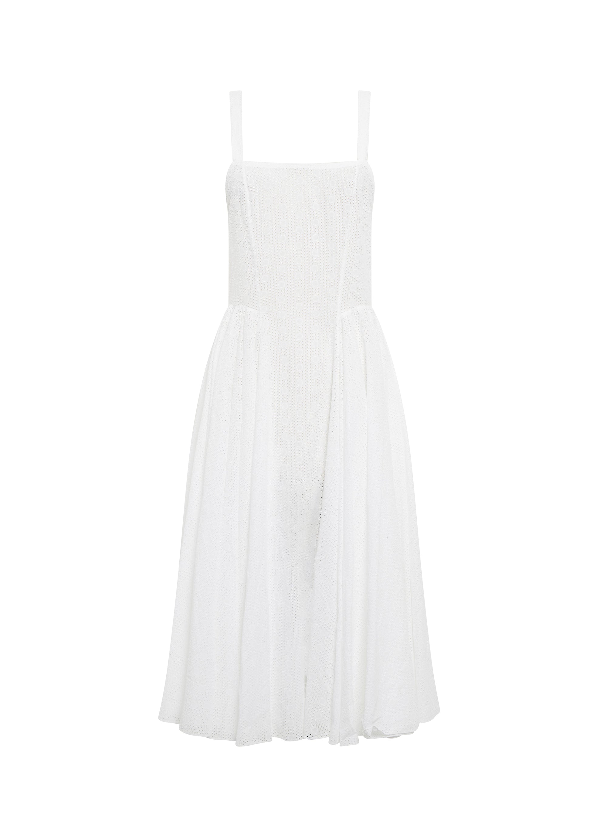 Sleeveless dress - White