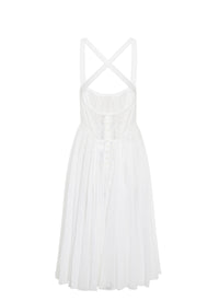 Sleeveless dress - White