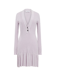 Robe sans manches en soie mélangée - Ivoire & Vert