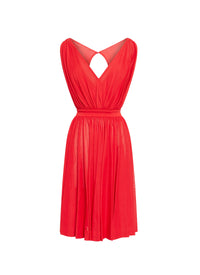 Robe Déesses sans manches à décolleté en V plongeant - Ecarlate