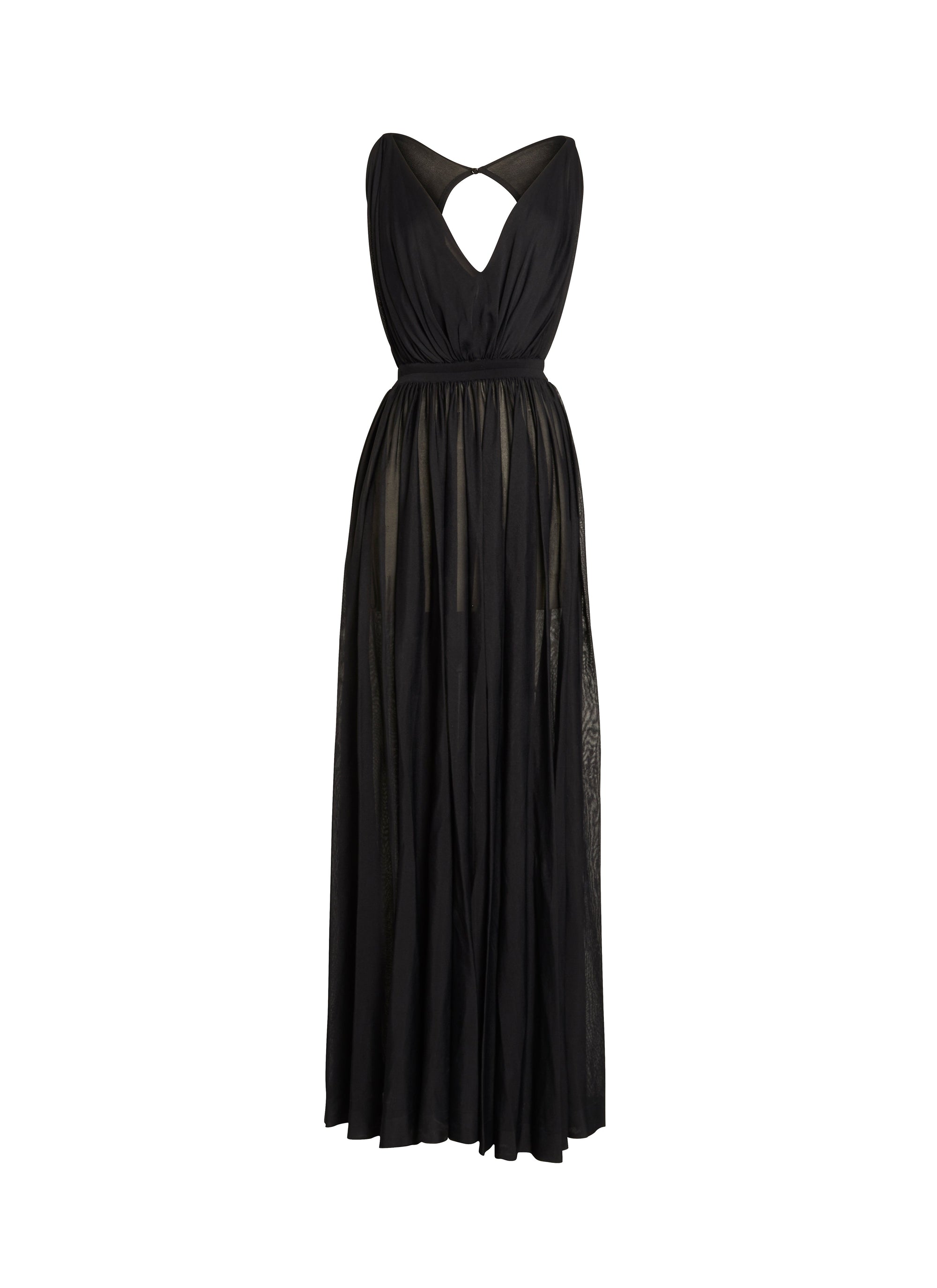 Sleeveless Déesses dress - Intense Black