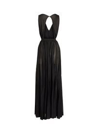 Sleeveless Déesses dress - Intense Black