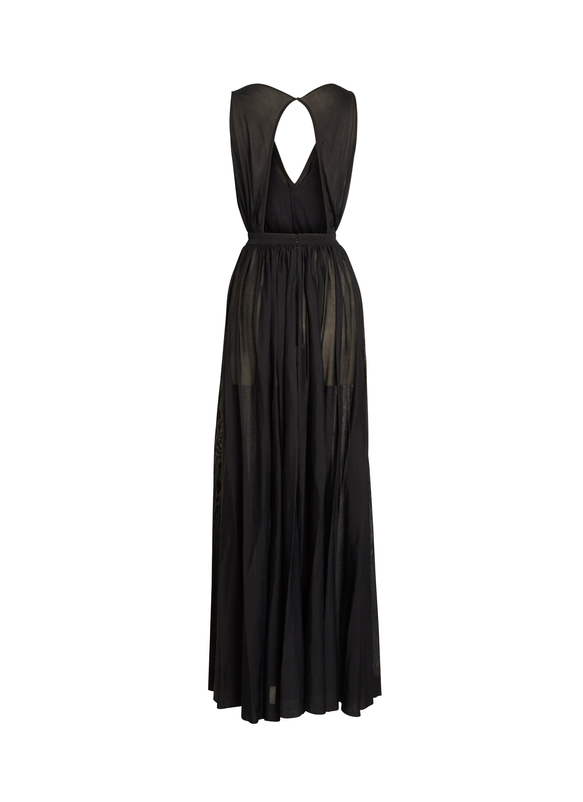 Sleeveless Déesses dress - Intense Black