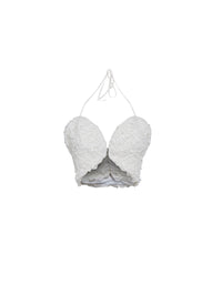 Houpette sleeveless top - White