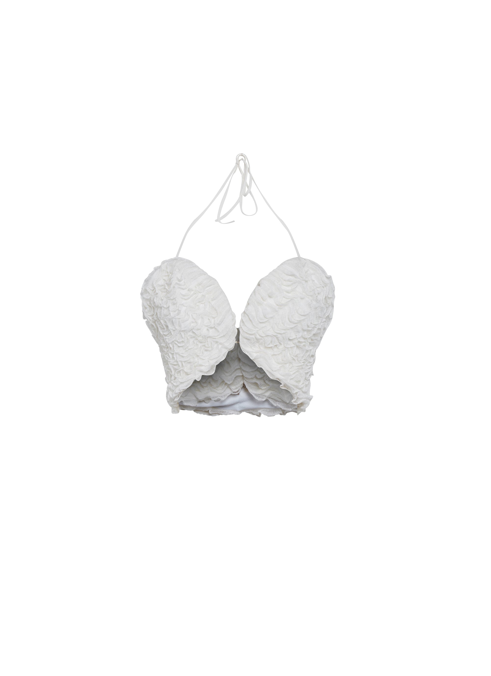 Houpette sleeveless top - White