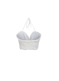 Sleeveless Top Houpette - White