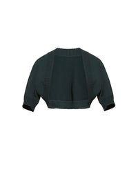 Trianon knitted short sleeve bolero - Imperial Green