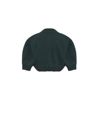 Trianon knitted short sleeve bolero - Imperial Green