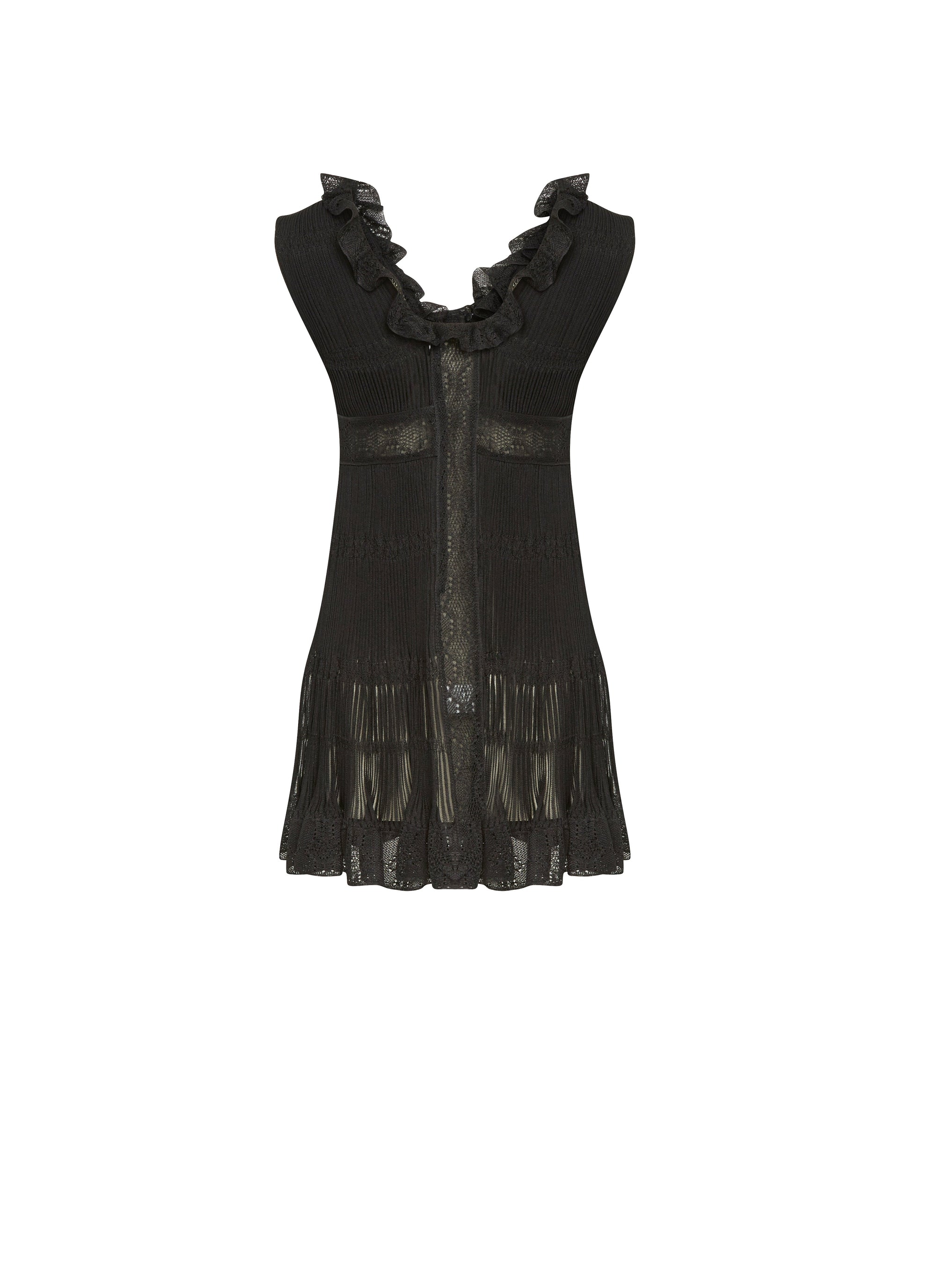 Robe sans manches Chérubin en soie - Noir