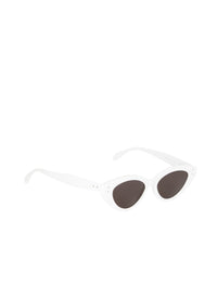 Cat-eye glasses - White & Grey