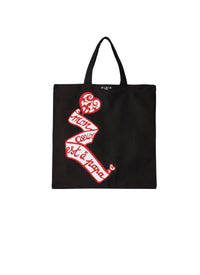 Sac cabas Mon Cœur - Noir & Rouge