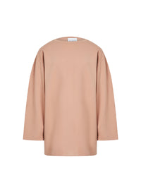 Long sleeve wool jumper - Nude