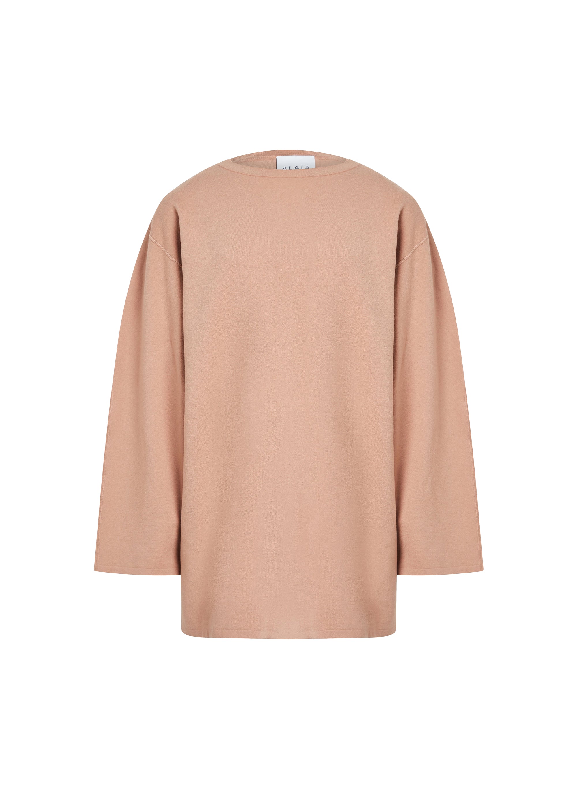 Long sleeve wool jumper - Nude