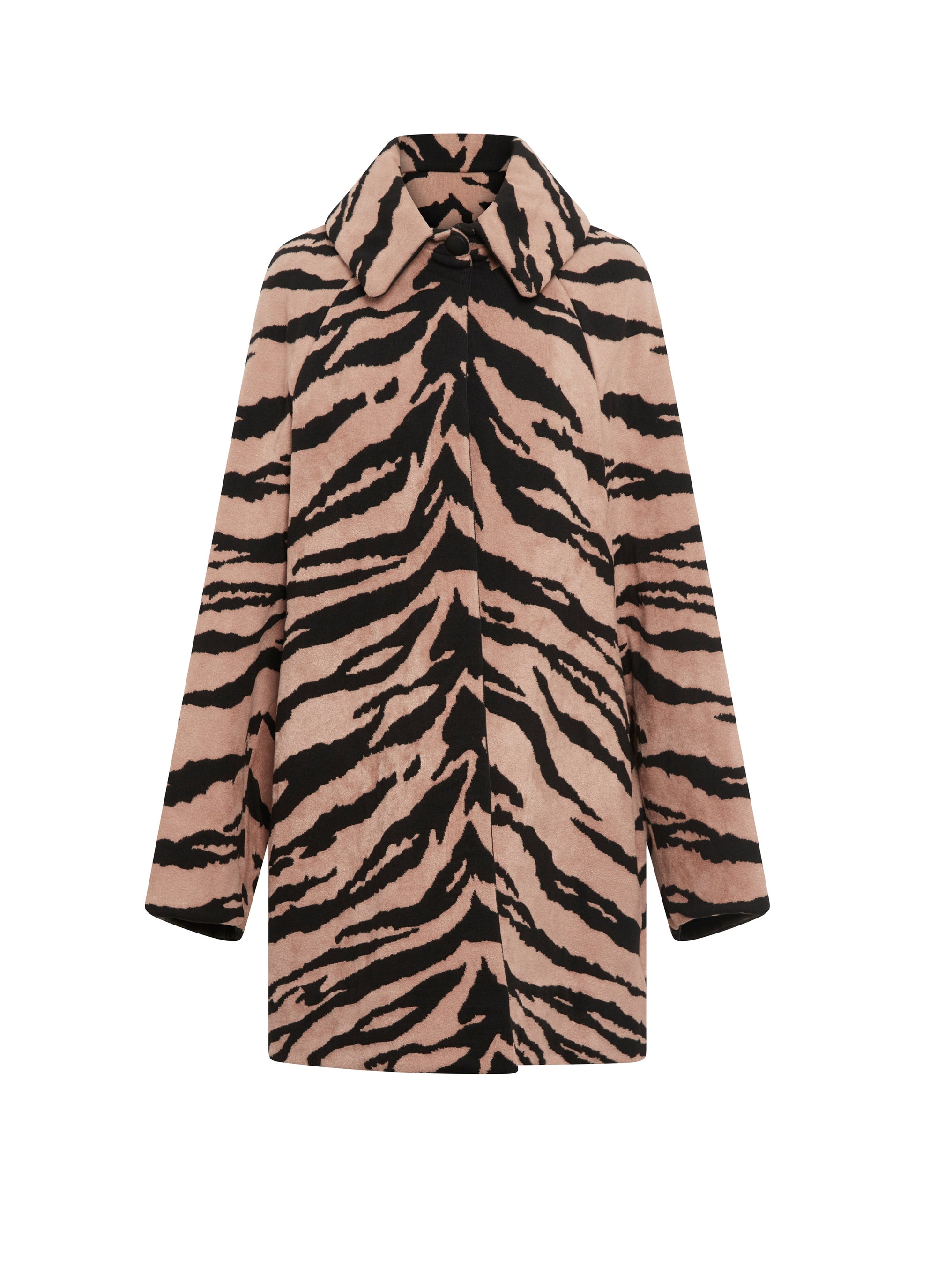 Wool coat - Black & Nude