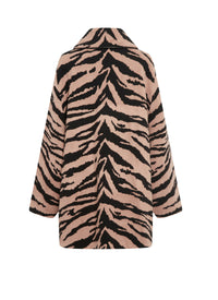 Wool coat - Black & Nude