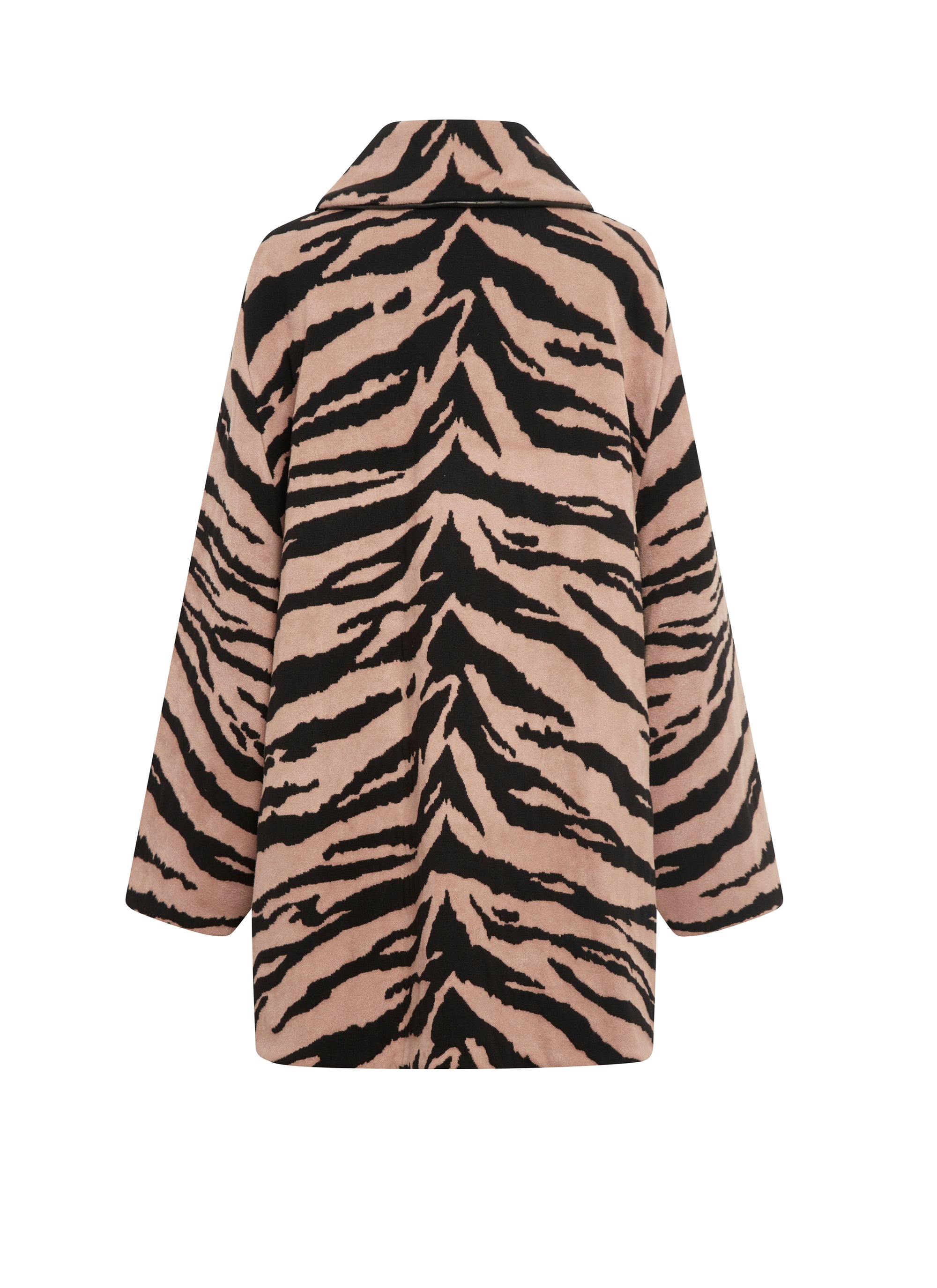Wool coat - Black & Nude