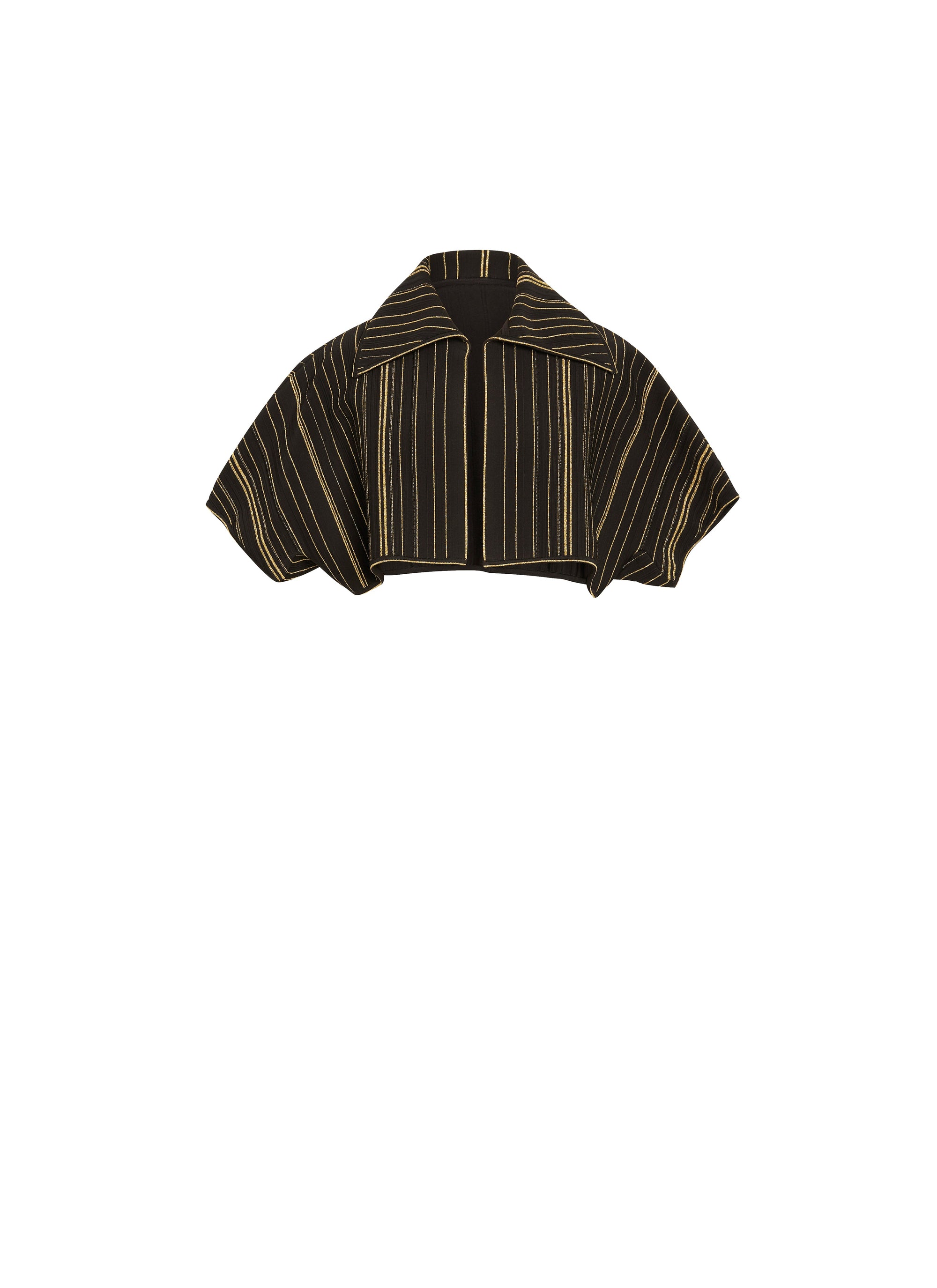 Short-sleeved cardigan Knitted kimono - Black & Gold