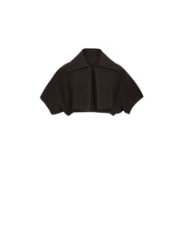 Knitted Kimono short sleeve cardigan - Black & Orange