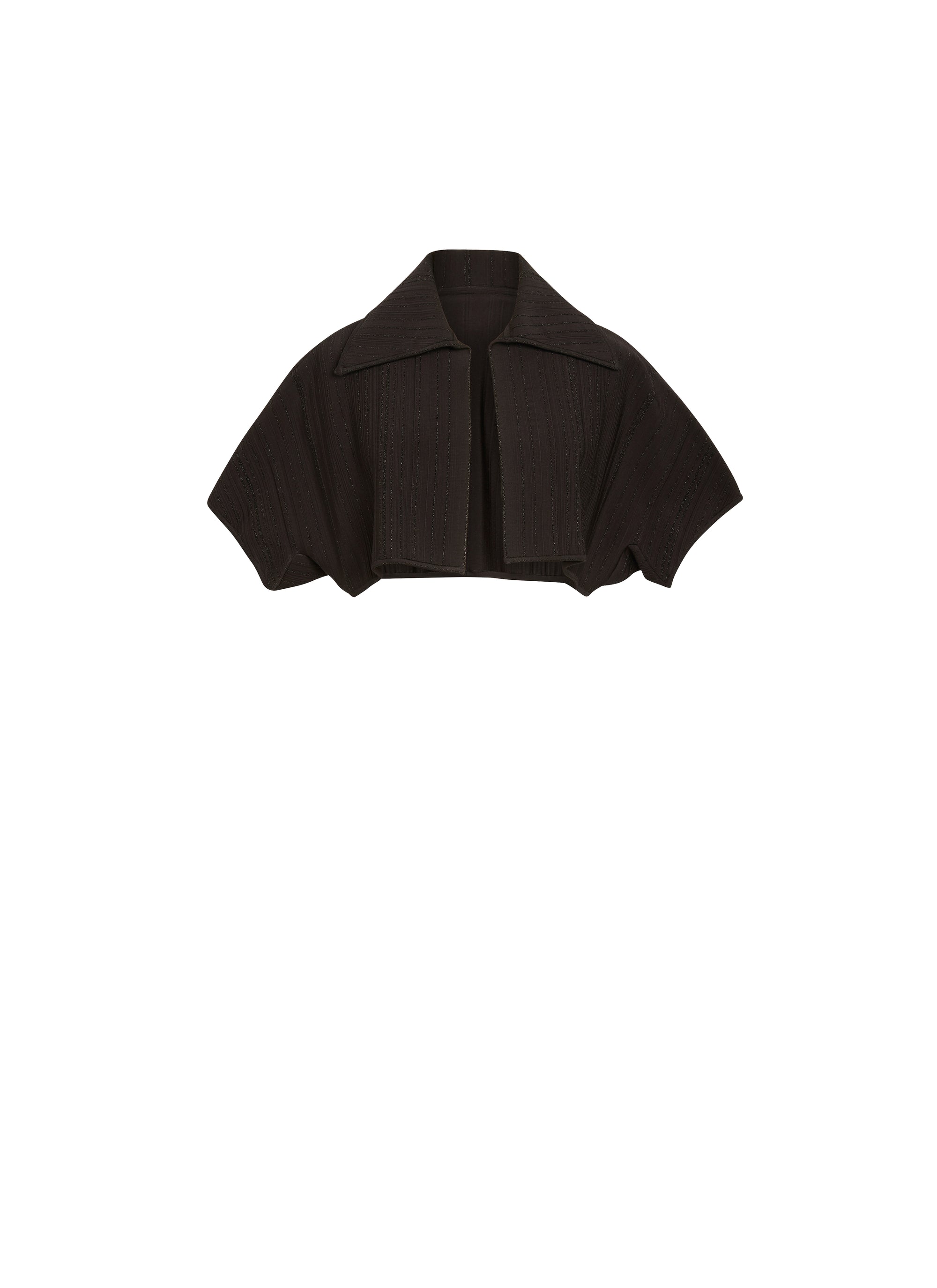 Knitted Kimono short sleeve cardigan - Black & Orange