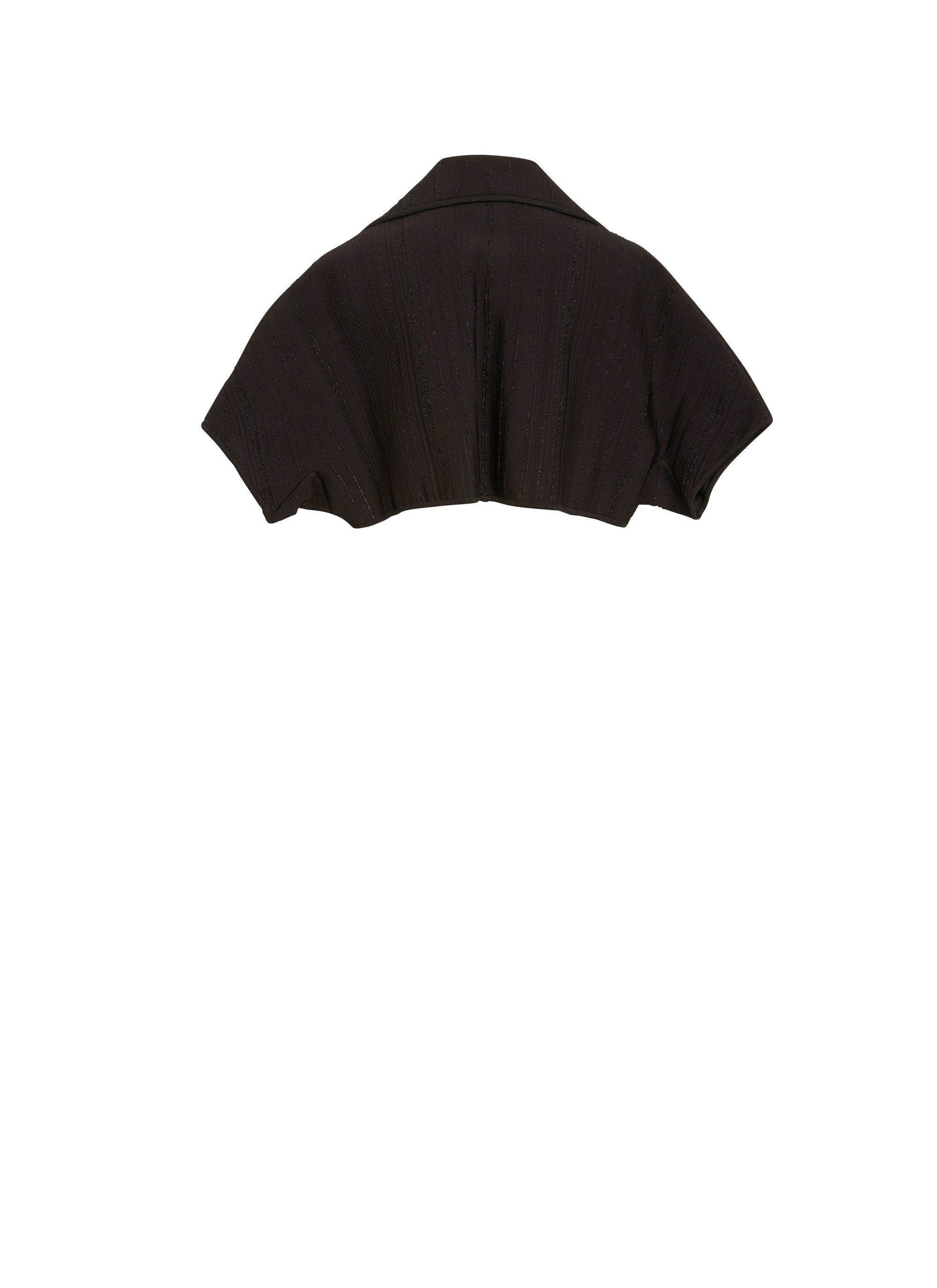 Short-sleeved cardigan Knitted kimono - Black Gloss