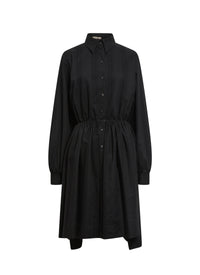 Long sleeve wool dress - Black