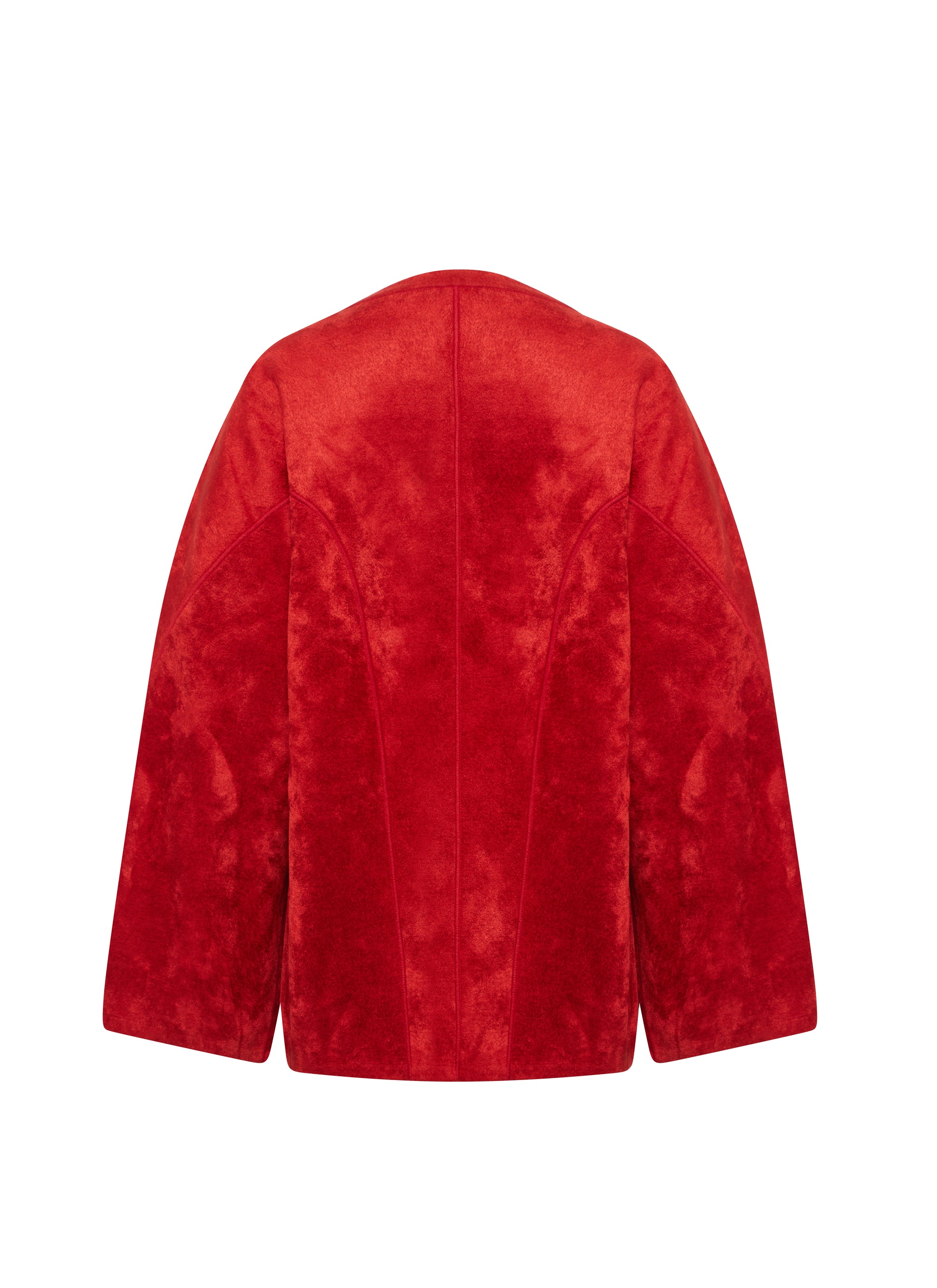 Pull à manches longues en velours iconique - Rubis