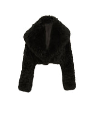 Bolero Plume en cachemire - Noir