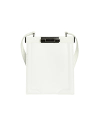 Sac Cecile mini Elaphe en cuir - Blanc Optique