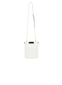 Sac Cecile mini Elaphe en cuir - Blanc Optique