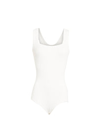 Strapless u-neck bodysuit - White
