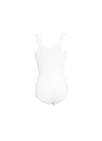 Strapless u-neck bodysuit - White