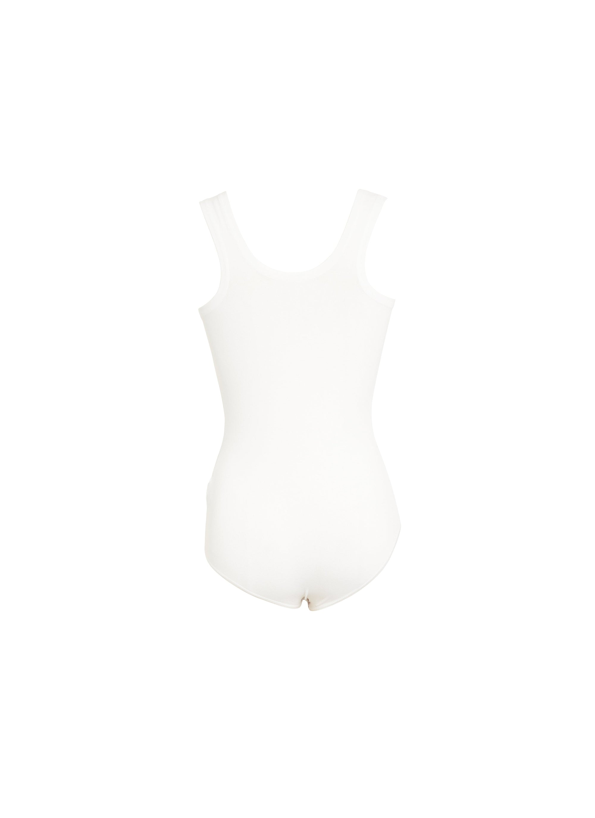 Strapless u-neck bodysuit - White