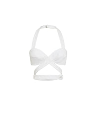 Summer gabardine bra - White