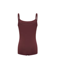 Sculpting bodysuit with straps - Bordeaux