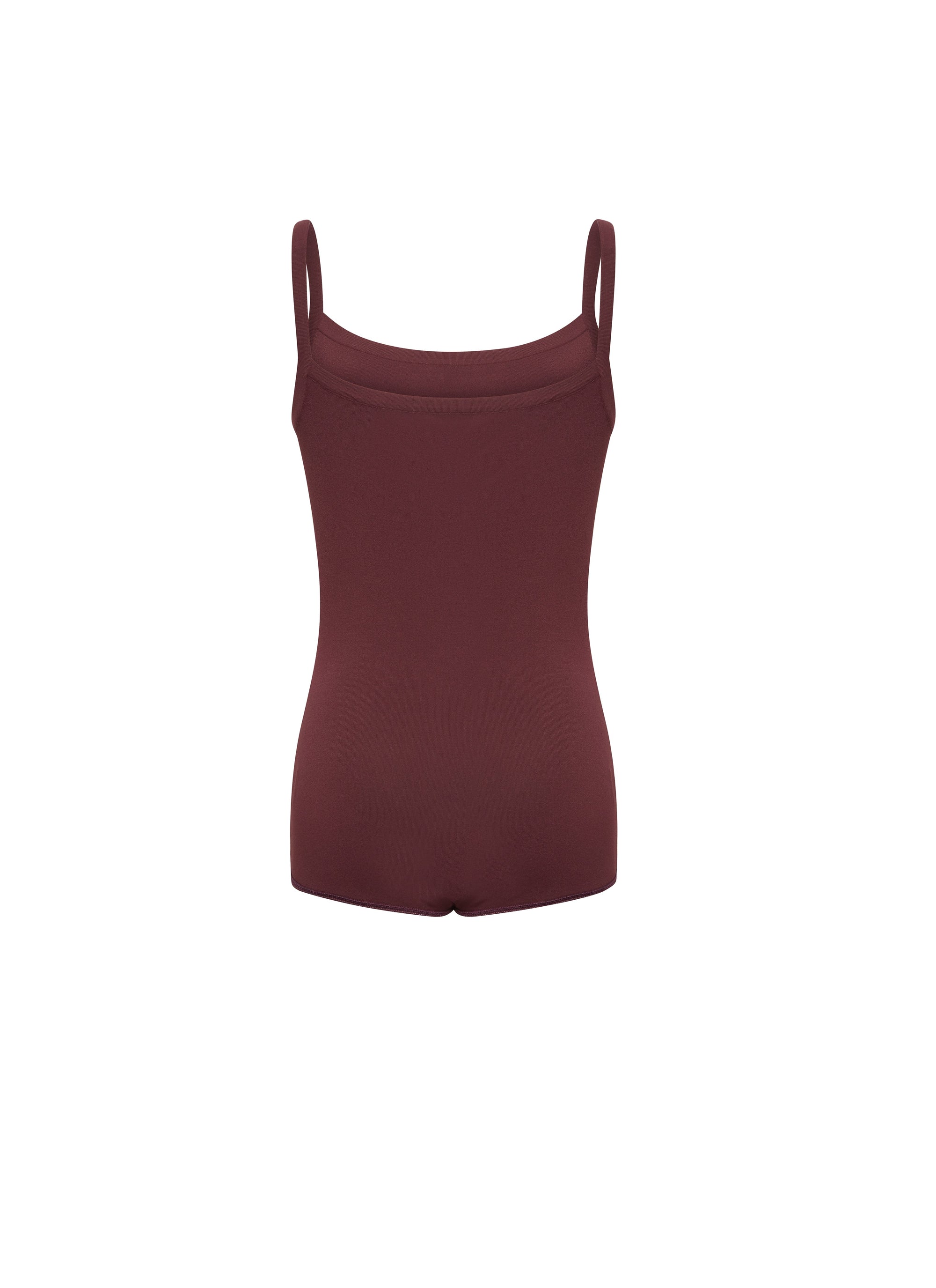 Sculpting bodysuit with straps - Bordeaux