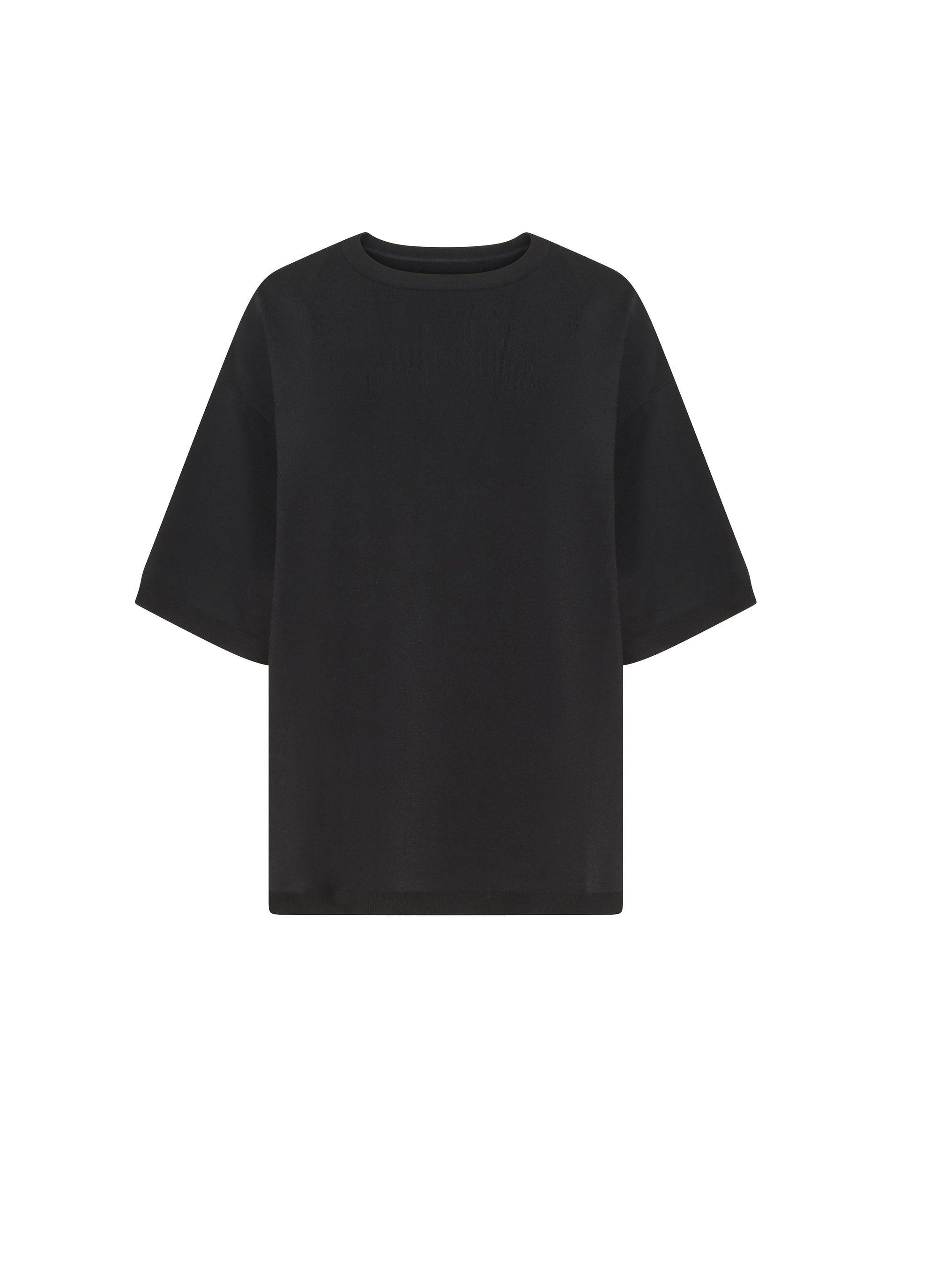 Oversized knitted jumper - Black intense